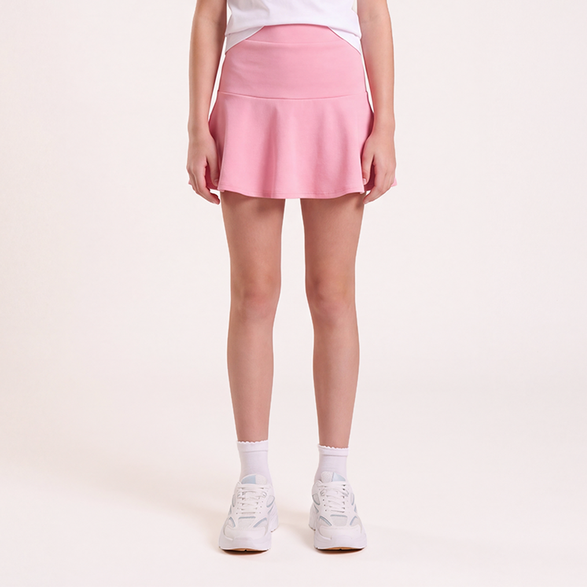 Falda short para niñas - Rosada