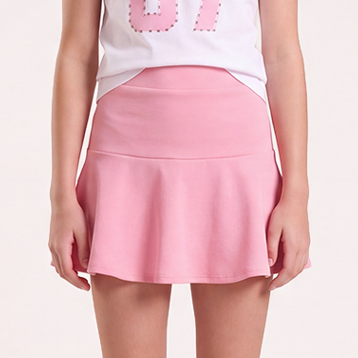 Falda short para niñas - Rosada