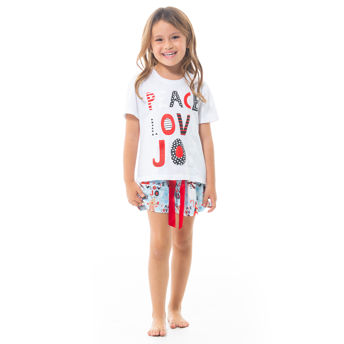 PIJAMA DE SHORT PARA NIÑAS