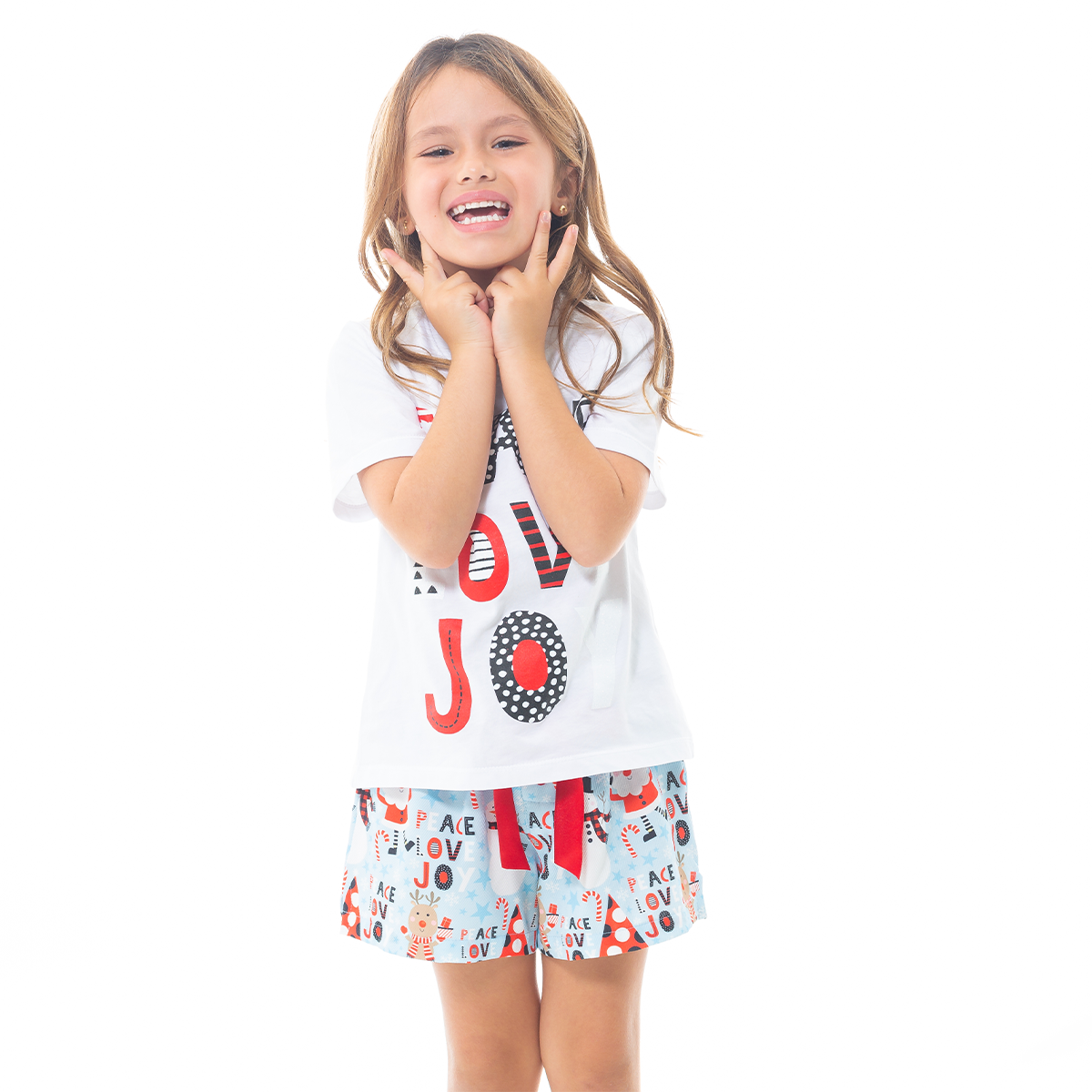 PIJAMA DE SHORT PARA NIÑAS