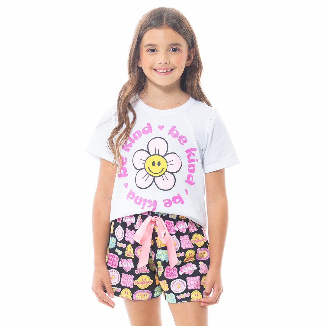 PIJAMA DE SHORT PARA NIÑAS