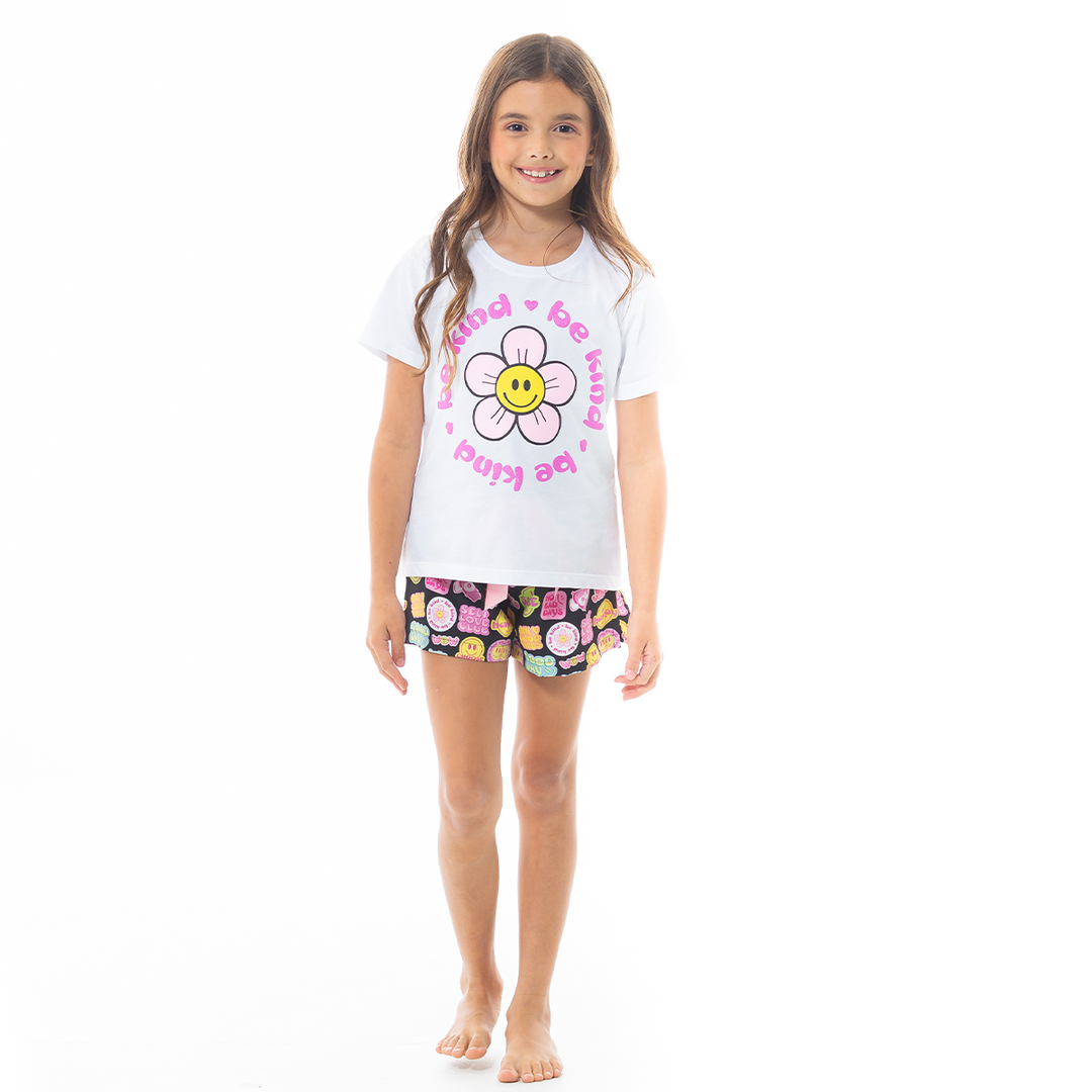 PIJAMA DE SHORT PARA NIÑAS