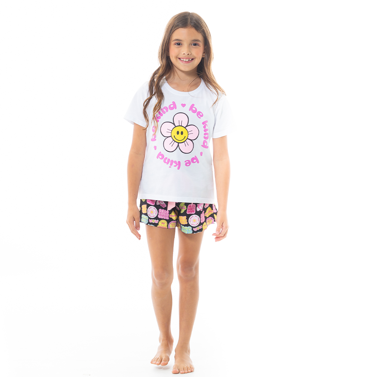 PIJAMA DE SHORT PARA NIÑAS