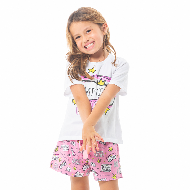 PIJAMA DE SHORT PARA NIÑAS