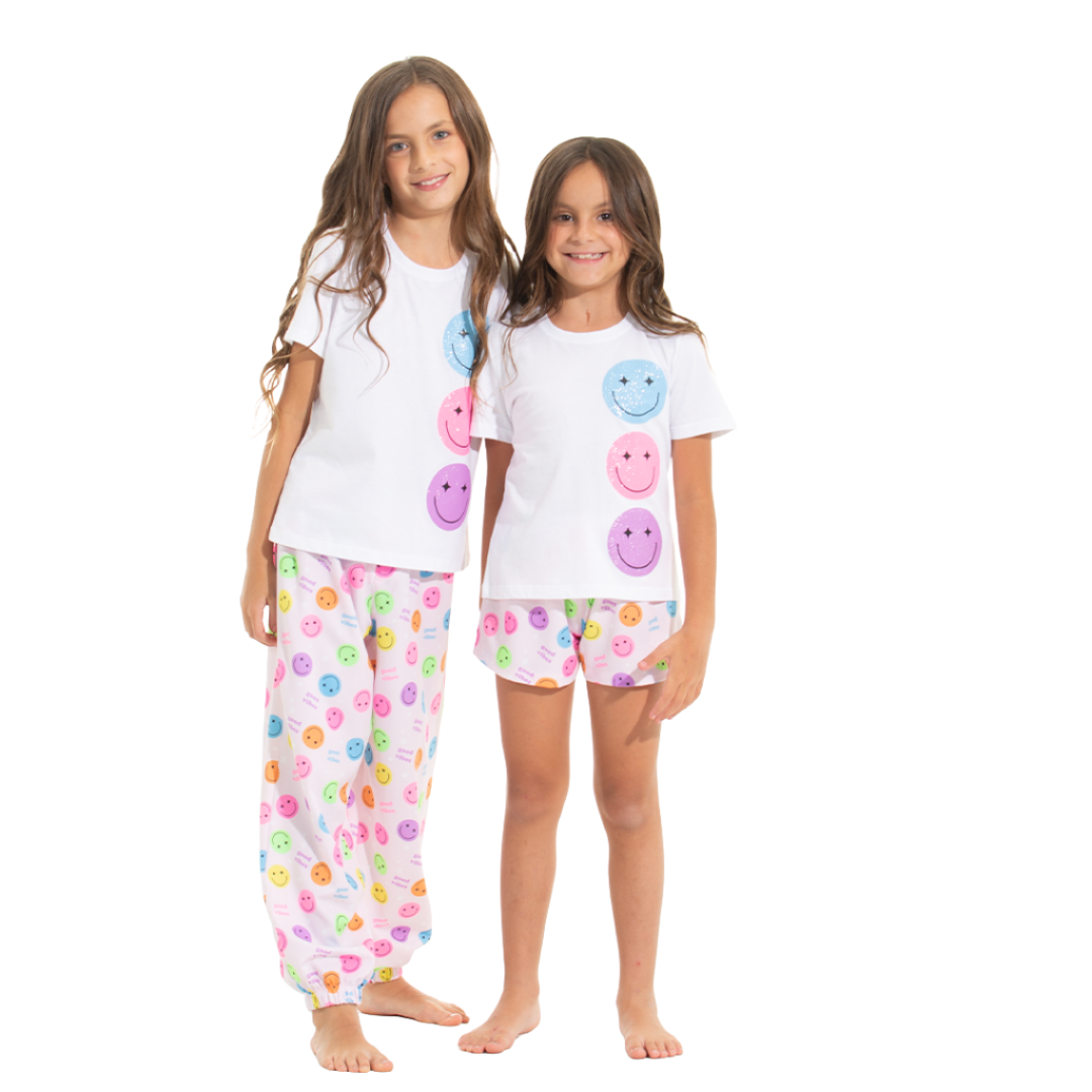 PIJAMA DE SHORT PARA NIÑAS