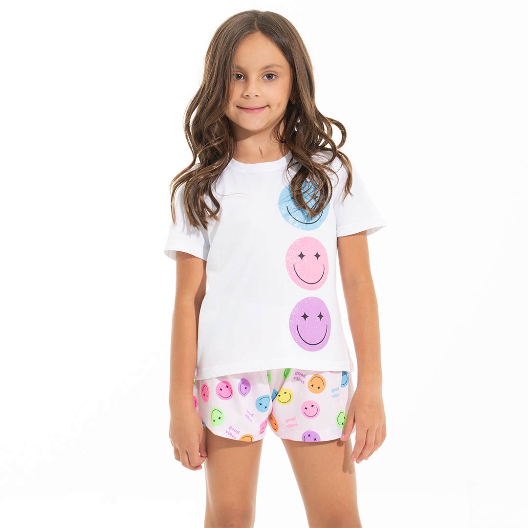PIJAMA DE SHORT PARA NIÑAS