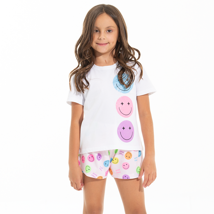 PIJAMA DE SHORT PARA NIÑAS
