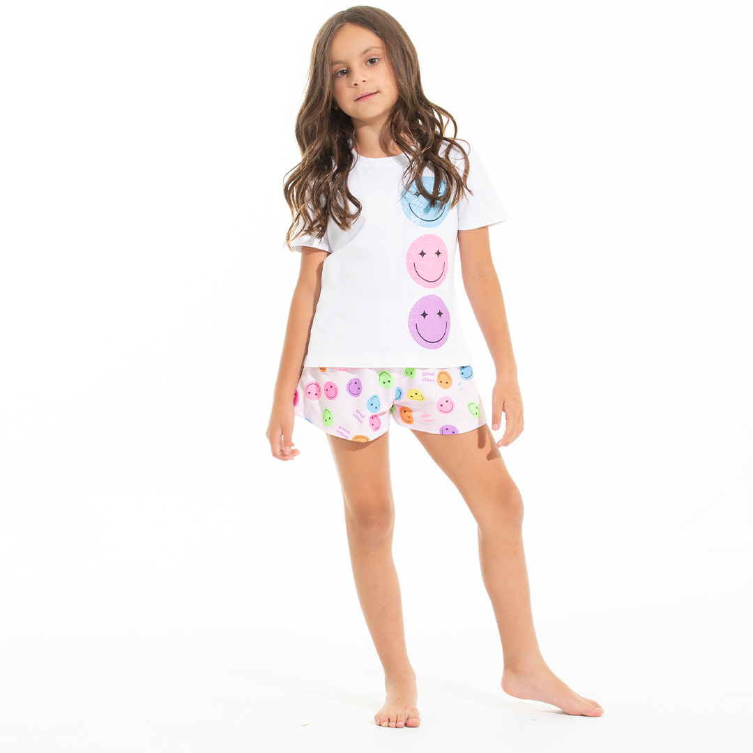 PIJAMA DE SHORT PARA NIÑAS