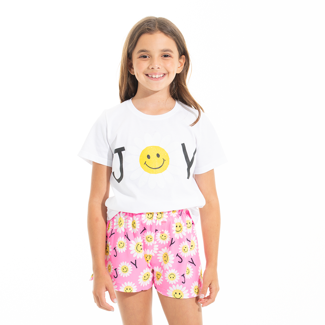 PIJAMA PARA NIÑAS DE SHORT JOY