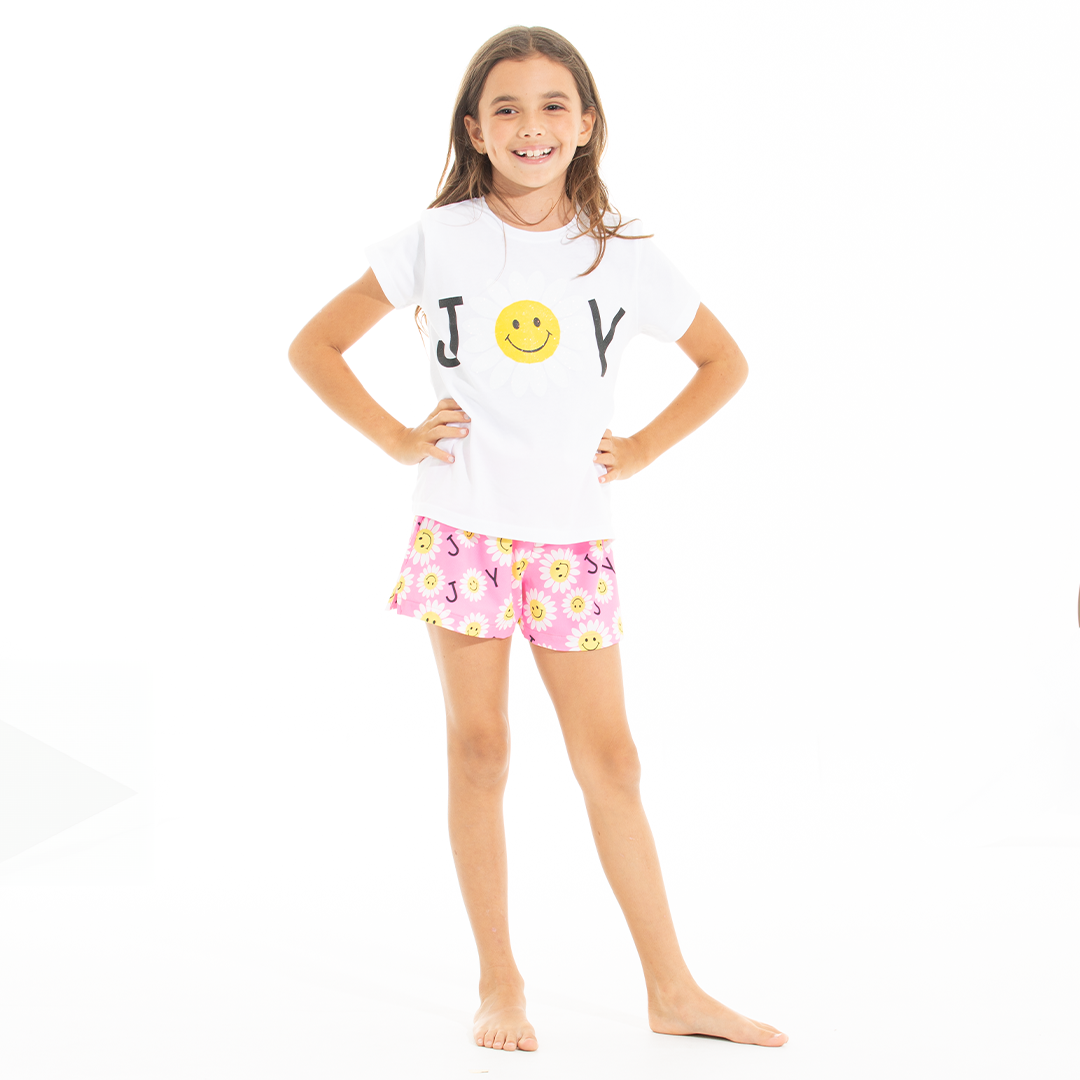 PIJAMA PARA NIÑAS DE SHORT JOY