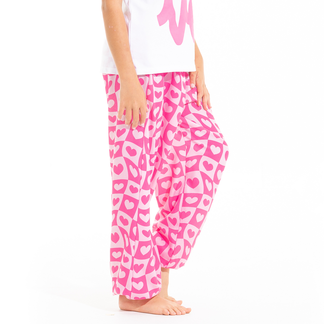 PIJAMA PARA NIÑAS DE PANTALÓN LOVE
