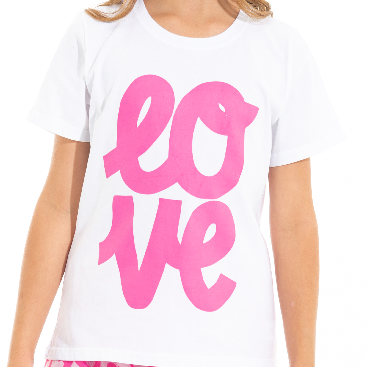 PIJAMA PARA NIÑAS DE SHORT LOVE