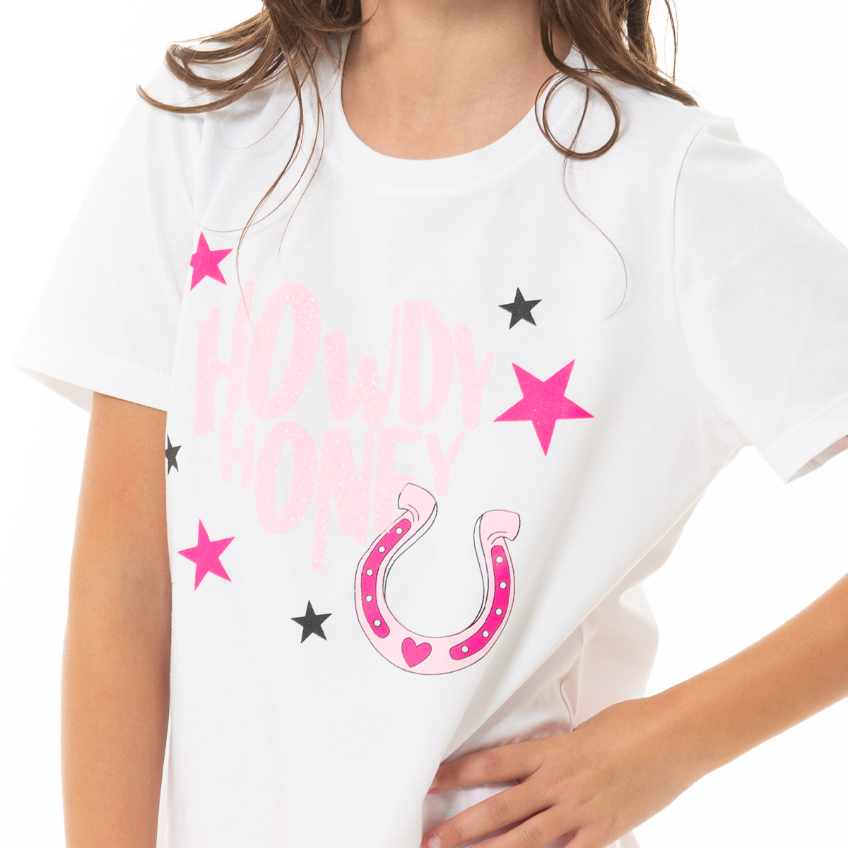 PIJAMA PARA NIÑAS DE SHORT CON DISEÑO VAQUERO