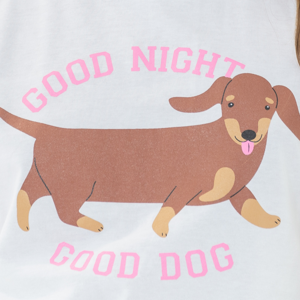 Pijama para niñas good dog – Blanca y Rosada