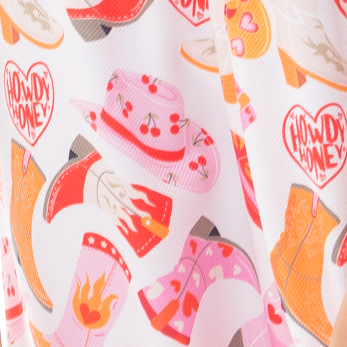 Pijama para niñas howdy — Blanca y rosada