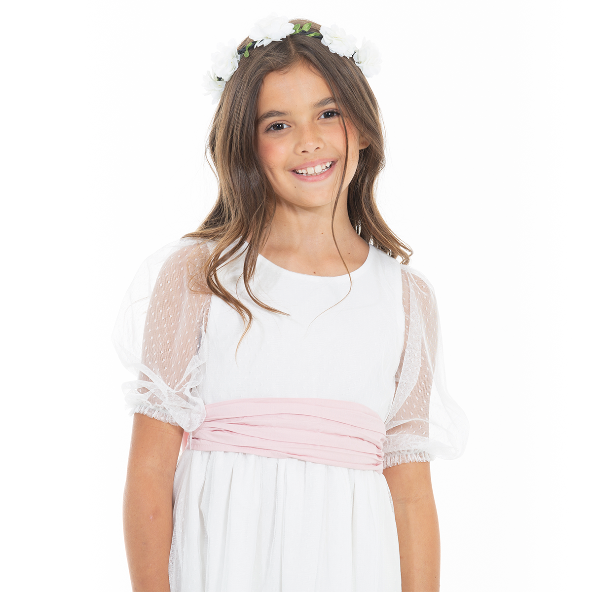 Moño decorativo para vestido ocacion especial - Rosado