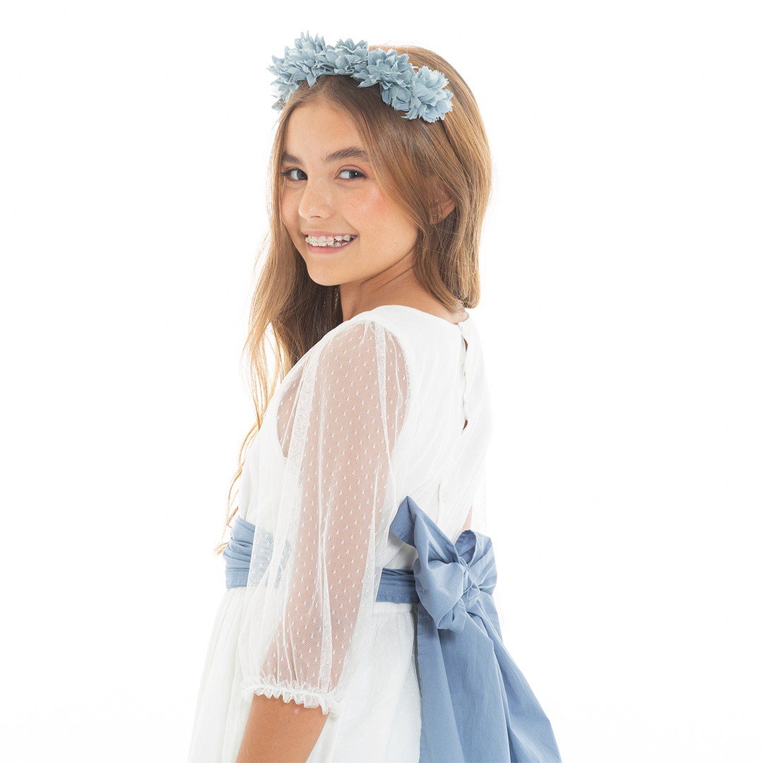 MOÑO DECORATIVO PARA NIÑA – Nauty Blue