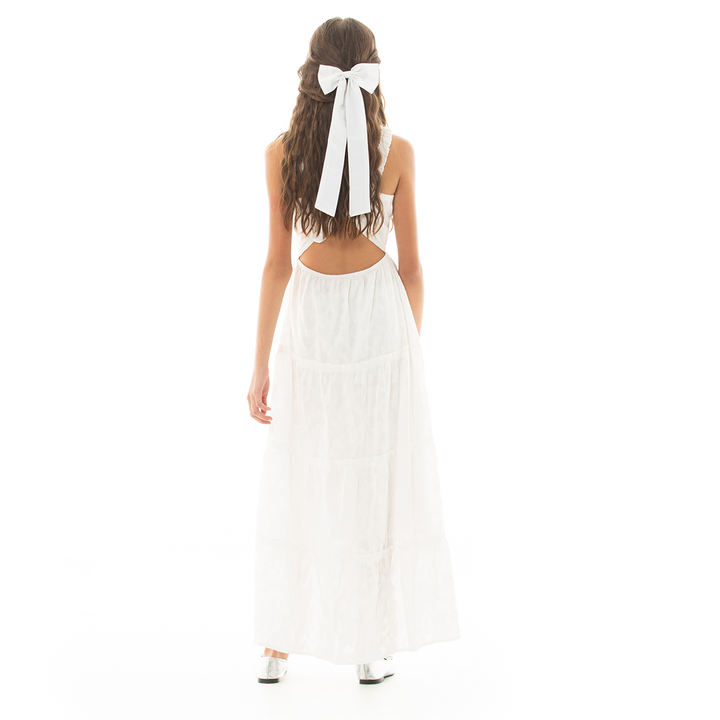 VESTIDO PARA NIÑAS LARGO CON DISEÑO TEXTURIZADO