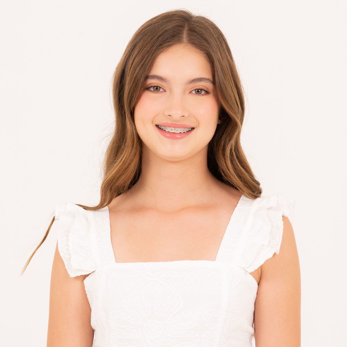 Vestido para niñas largo con diseño cola de pato