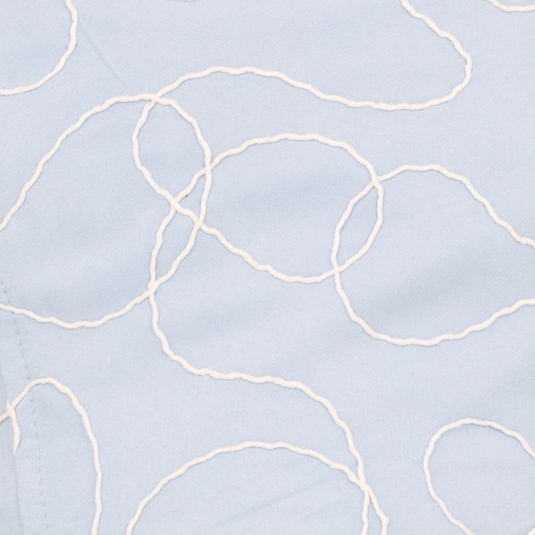 VESTIDO BORDADO PARA NIÑAS – AZUL CLARO