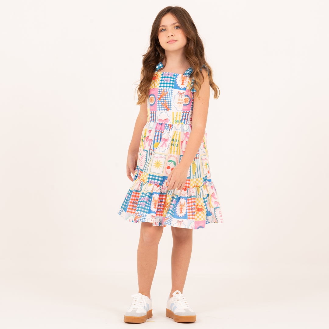 VESTIDO ESTAMPADO PARA NIÑA