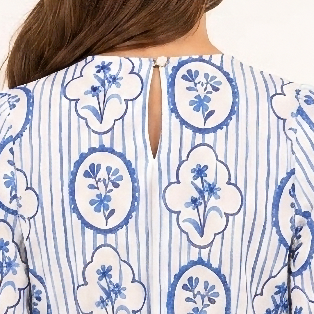 VESTIDO ESTAMPADO MANGA LARGA PARA NIÑA