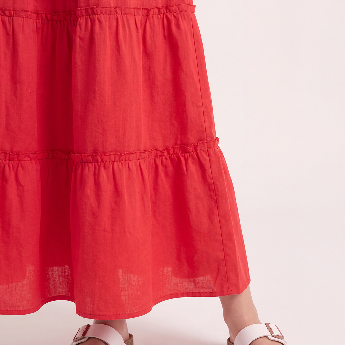 Vestido para niñas largo - Rojo