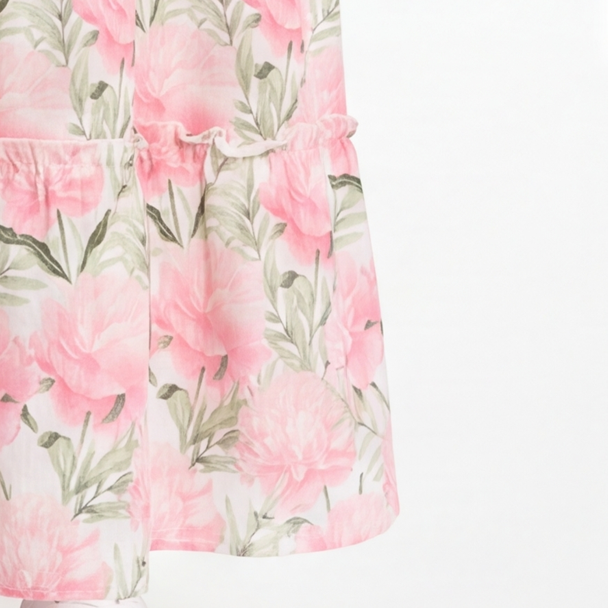 Vestido para niñas largo con diseño estampado floral