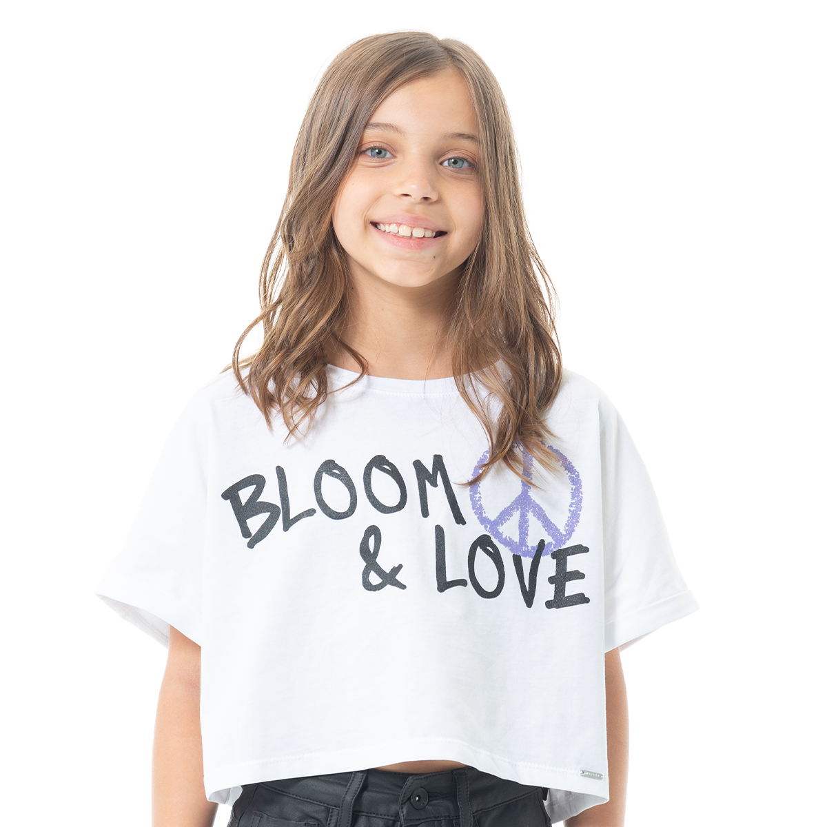 CAMISETA CORTA PARA NIÑAS