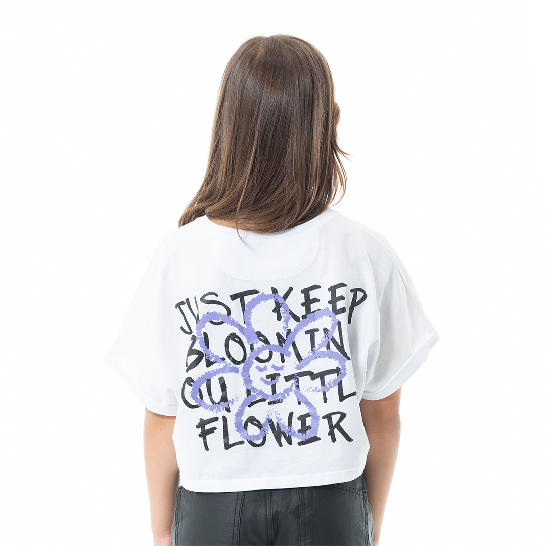 CAMISETA CORTA PARA NIÑAS