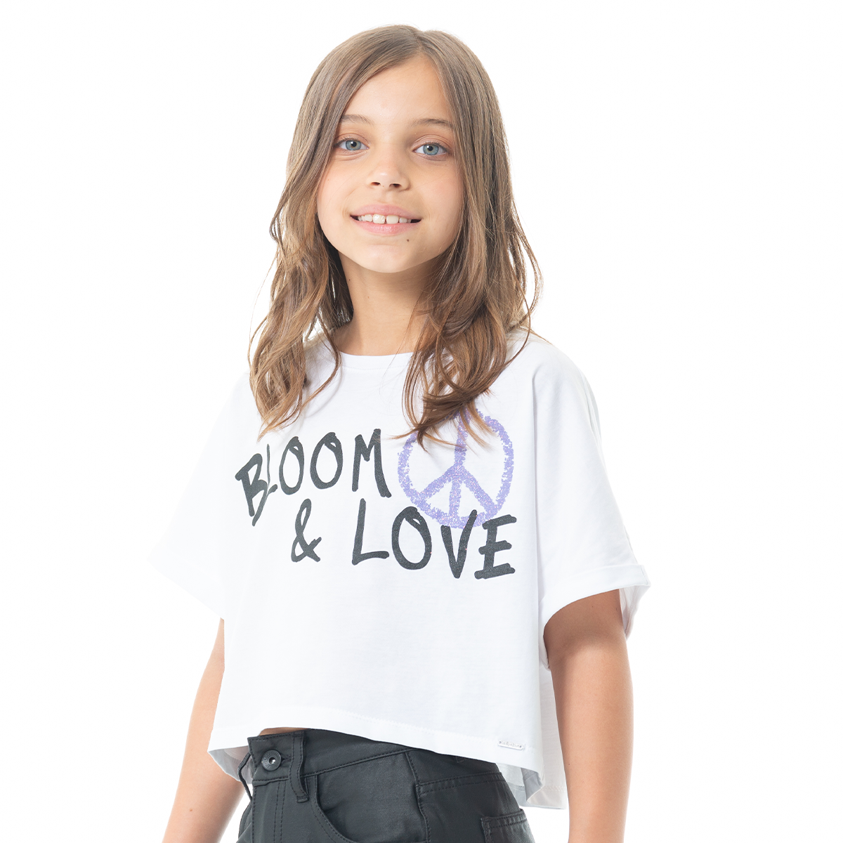 CAMISETA CORTA PARA NIÑAS
