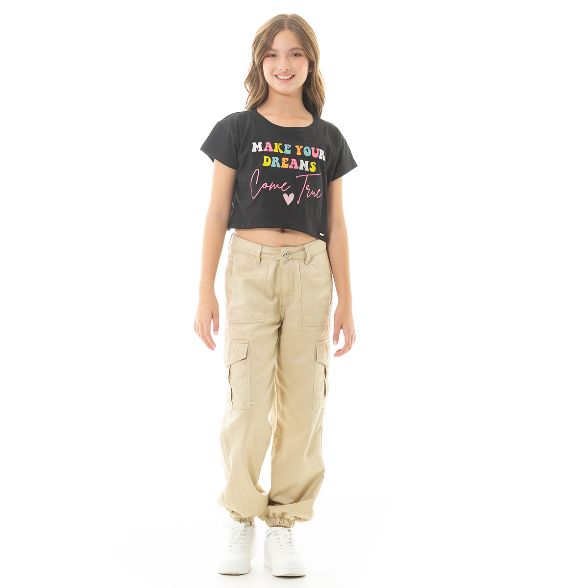CAMISETA PARA NIÑAS CORTA ESTAMPADA