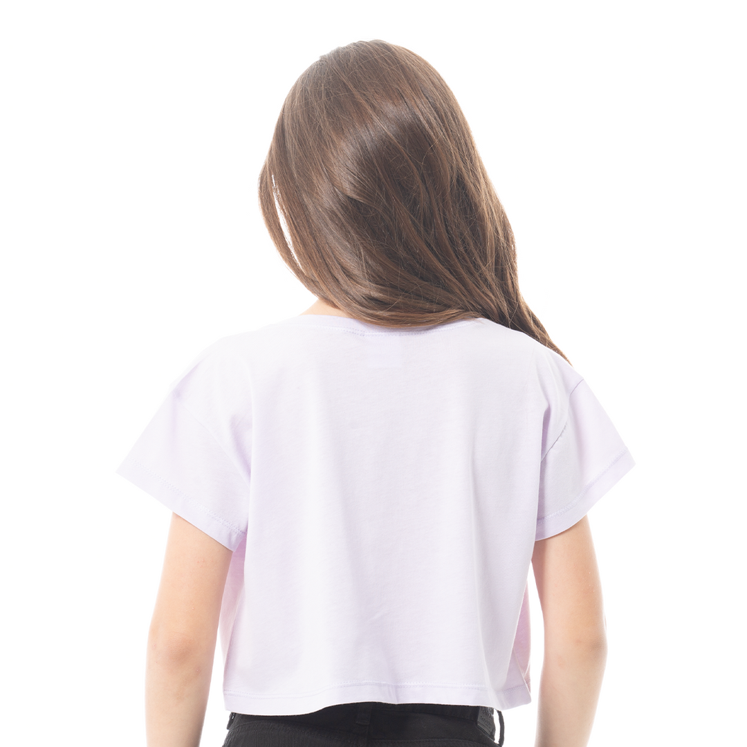 CAMISETA PARA NIÑAS CORTA ESTAMPADA