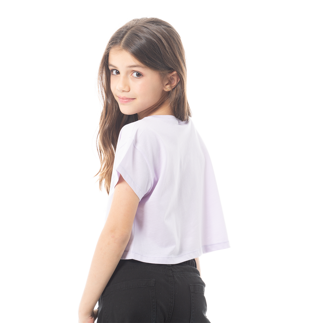 CAMISETA PARA NIÑAS CORTA ESTAMPADA