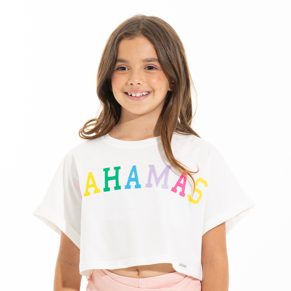 CAMISETA PARA NIÑAS BORDADA