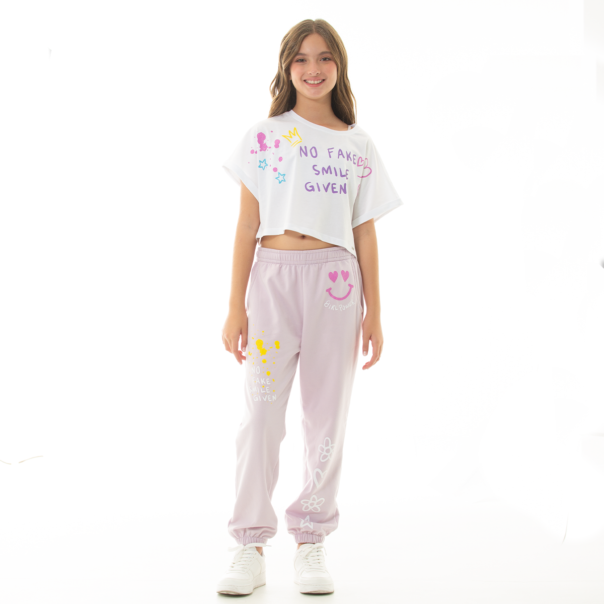 CAMISETA PARA NIÑAS CORTA ESTAMPADA