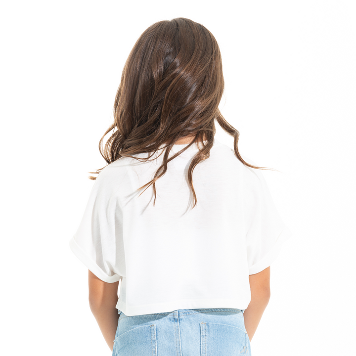 CAMISETA  PARA NIÑAS CORTA ESTAMPADA