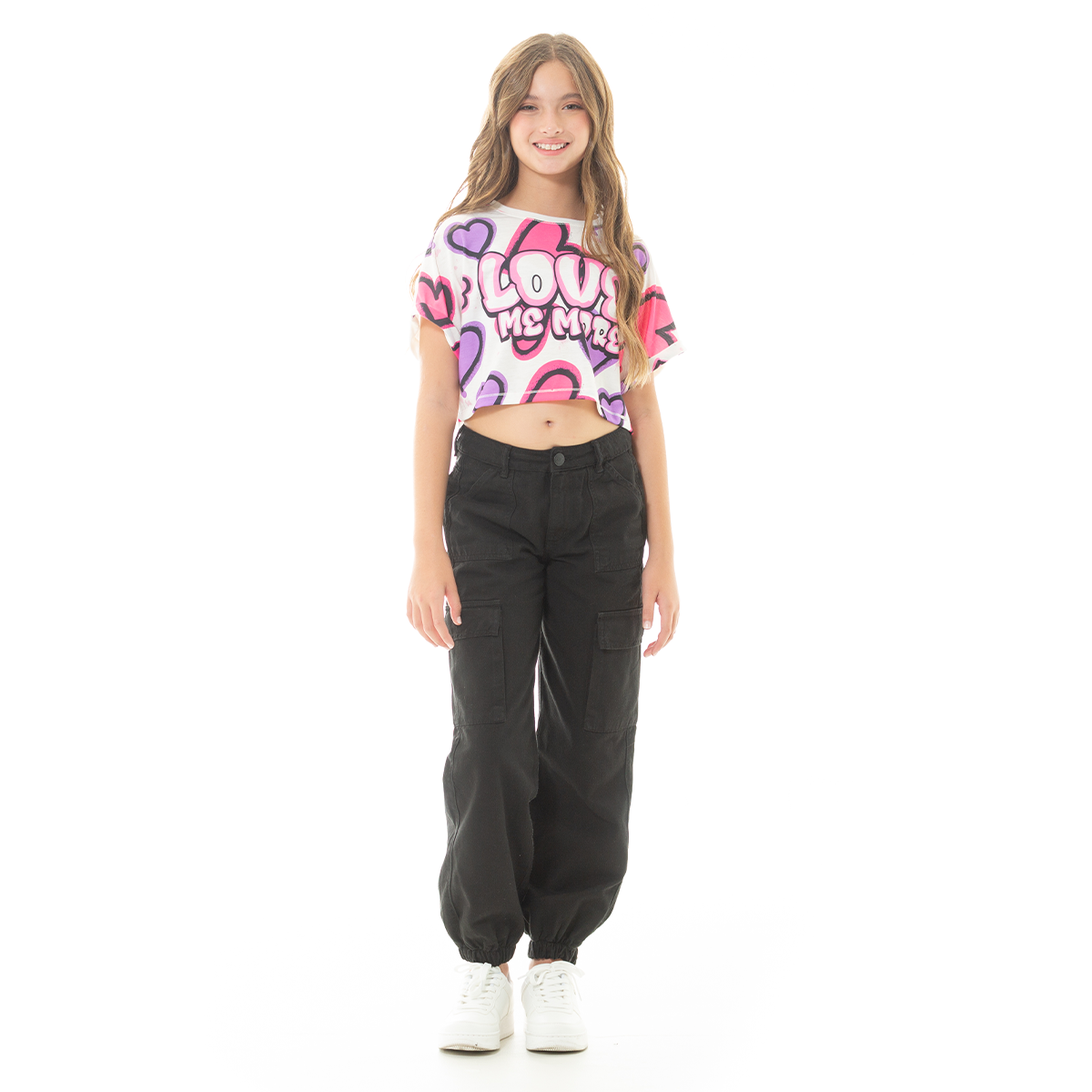 CAMISETA PARA NIÑAS CORTA ESTAMPADA