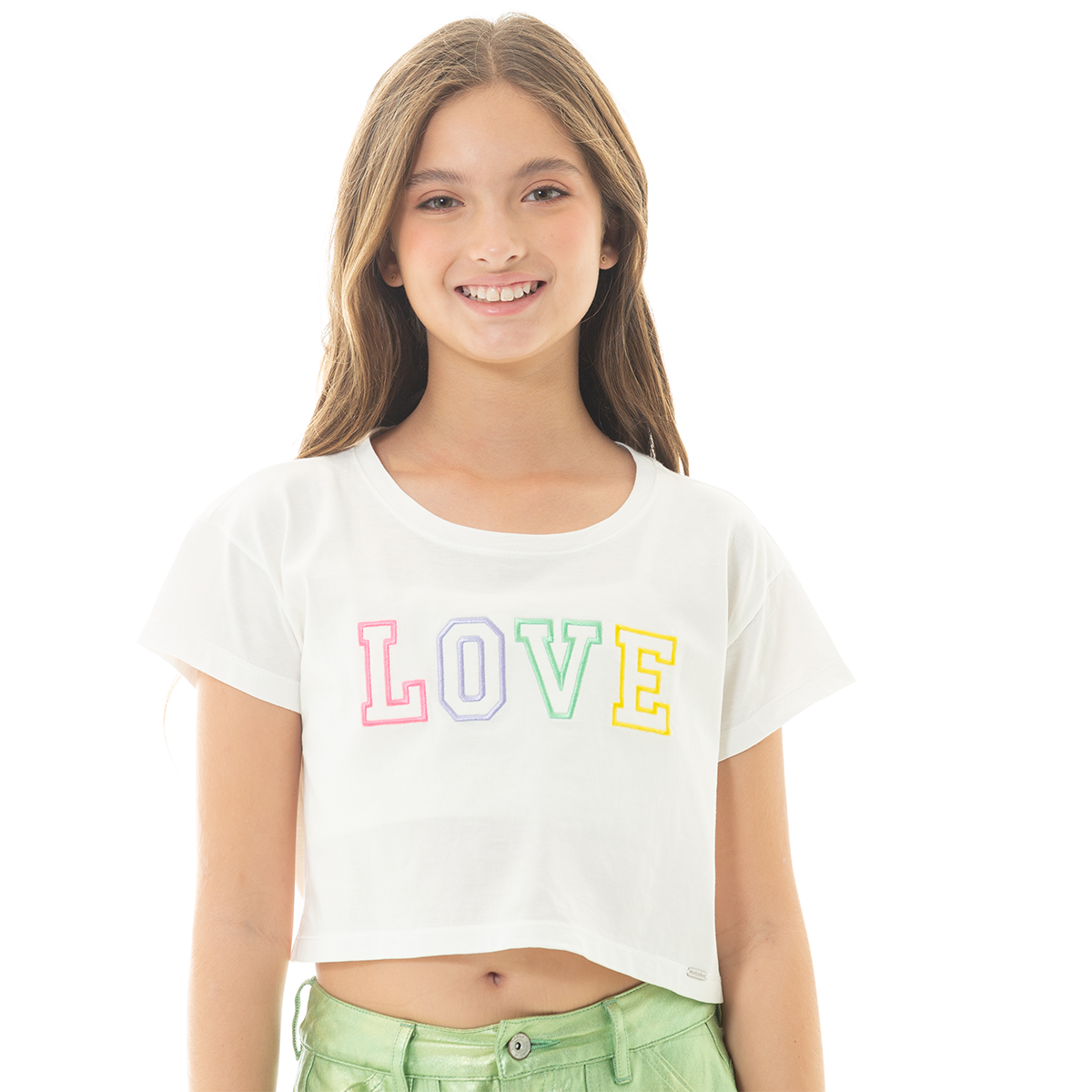 CAMISETA PARA NIÑAS BORDADA