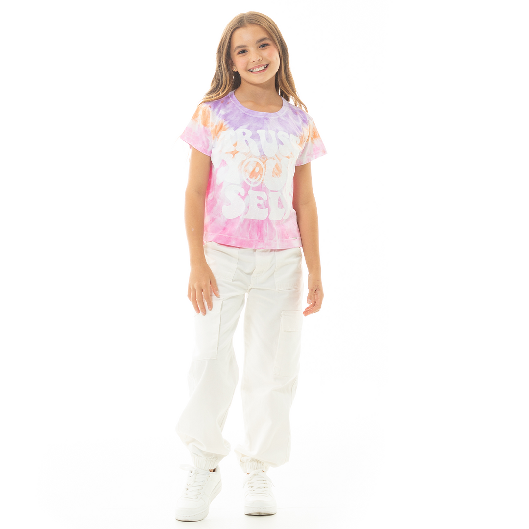 CAMISETA PARA NIÑAS TIE DYE ESTAMPADA