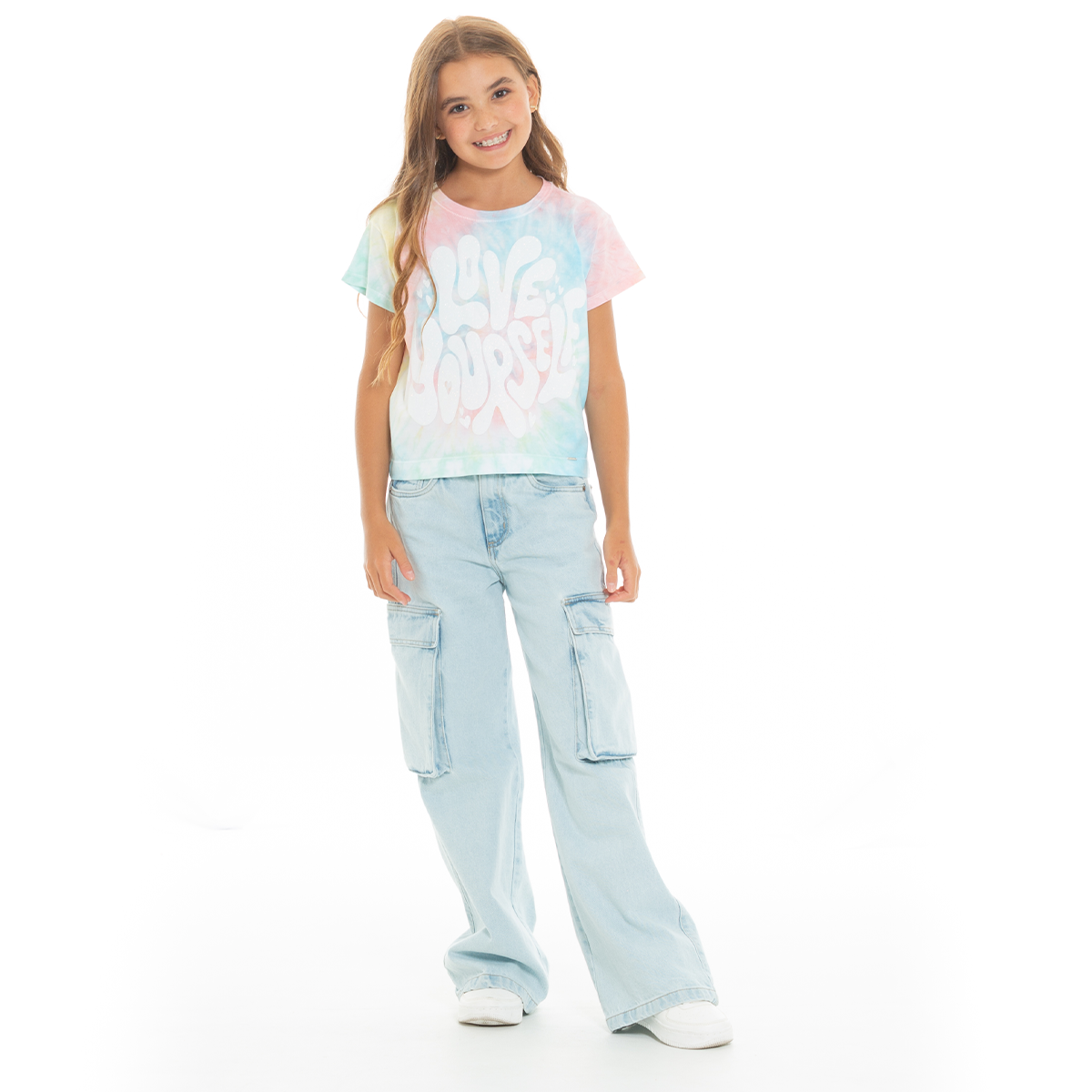CAMISETA PARA NIÑAS TIE DYE