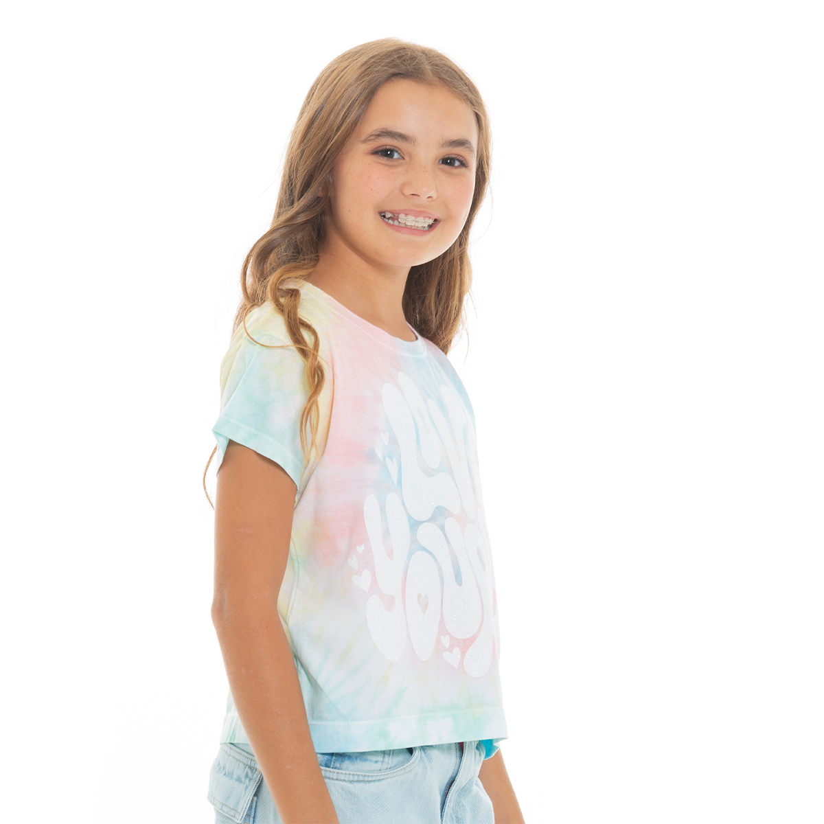 CAMISETA PARA NIÑAS TIE DYE