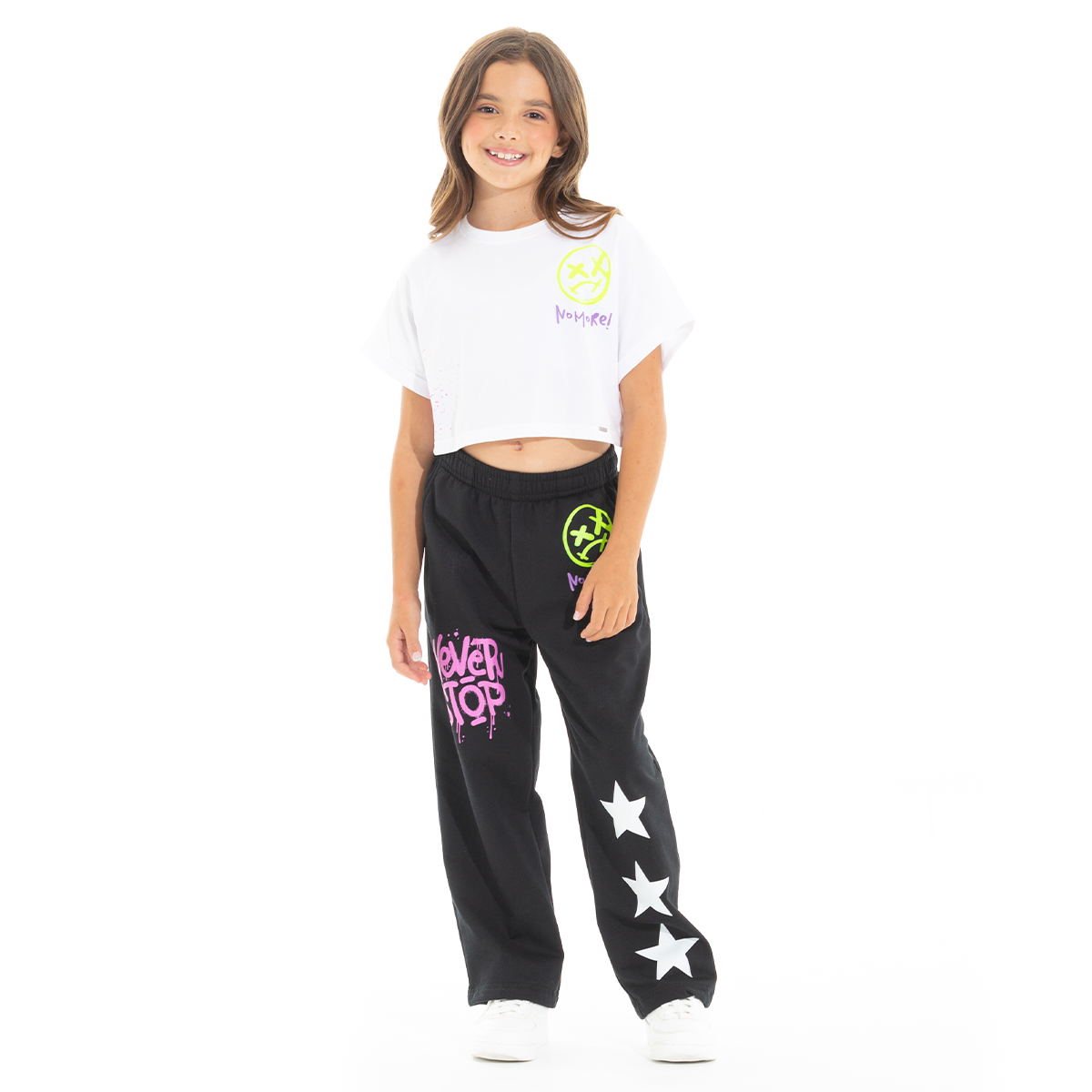 CAMISETA PARA NIÑAS CORTA ESTAMPADA