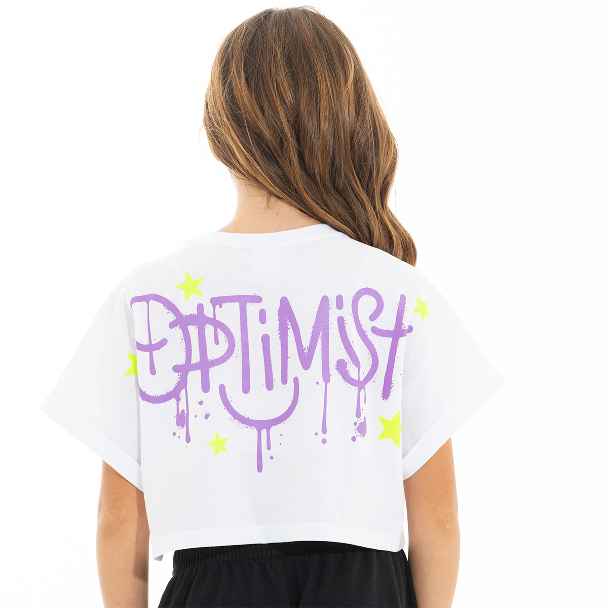 CAMISETA PARA NIÑAS CORTA ESTAMPADA