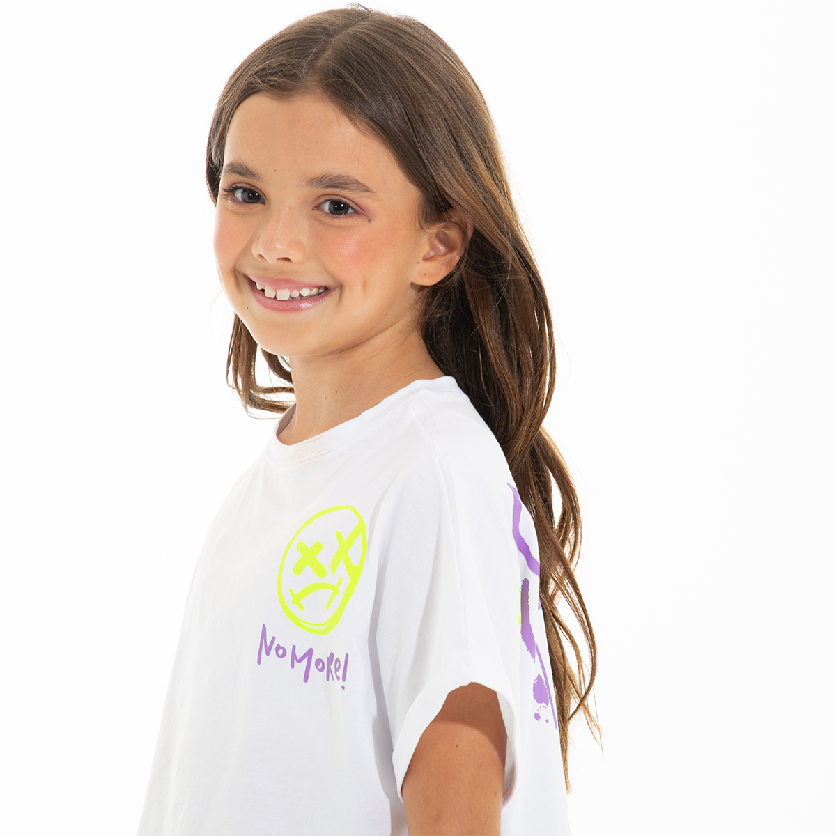 CAMISETA PARA NIÑAS CORTA ESTAMPADA