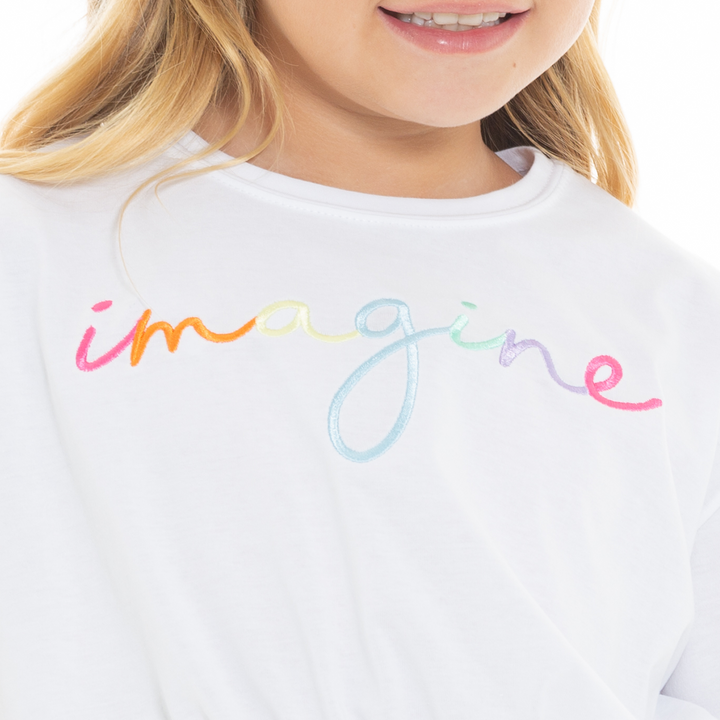 CAMISETA PARA NIÑAS CORTA ESTAMPADA