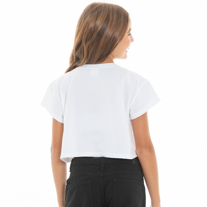 CAMISETA PARA NIÑAS CORTA ESTAMPADA