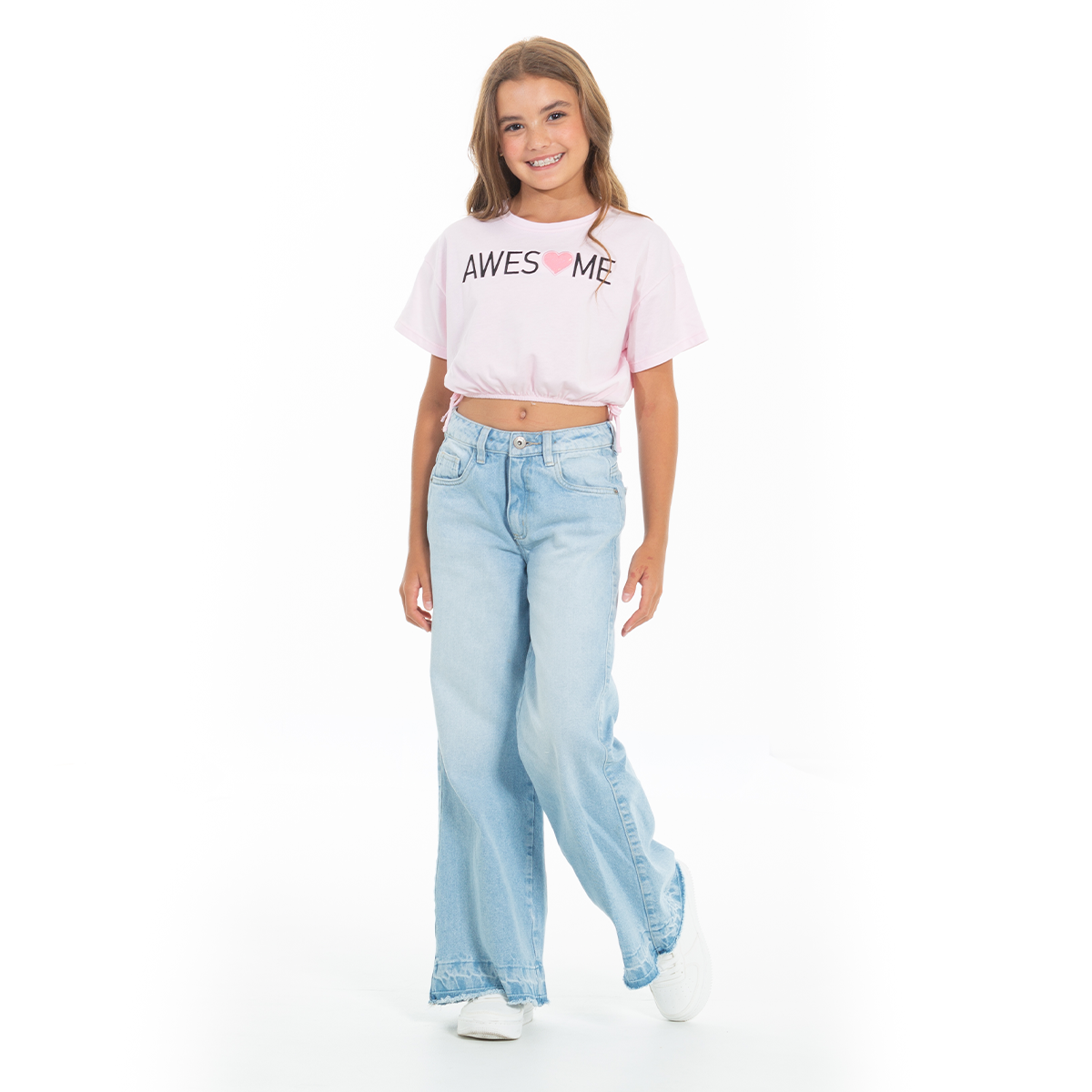 CAMISETA PARA NIÑAS CORTA ESTAMPADA