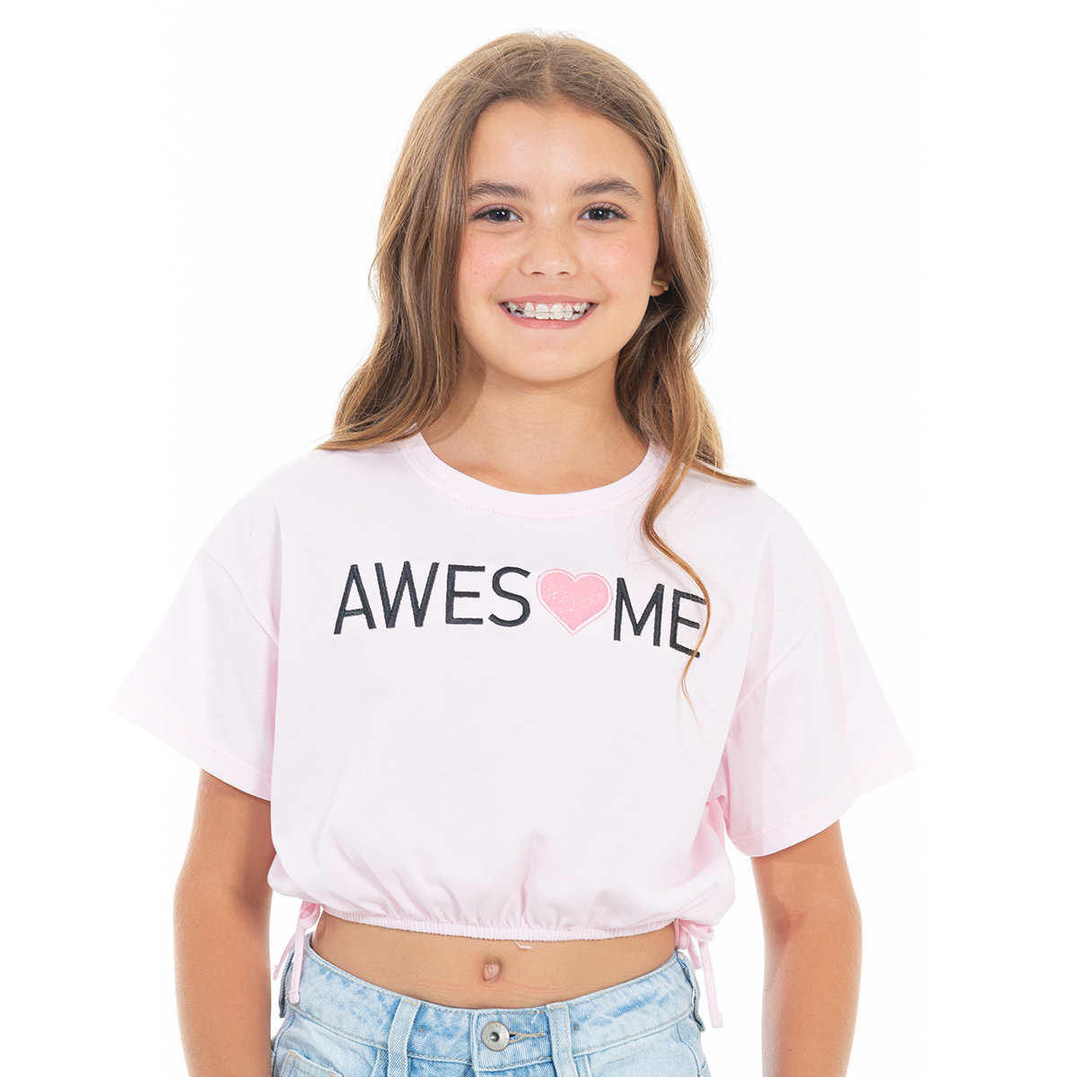 CAMISETA PARA NIÑAS CORTA ESTAMPADA