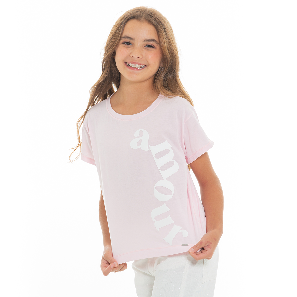 Camiseta Negro Manga Sisa Para Niña